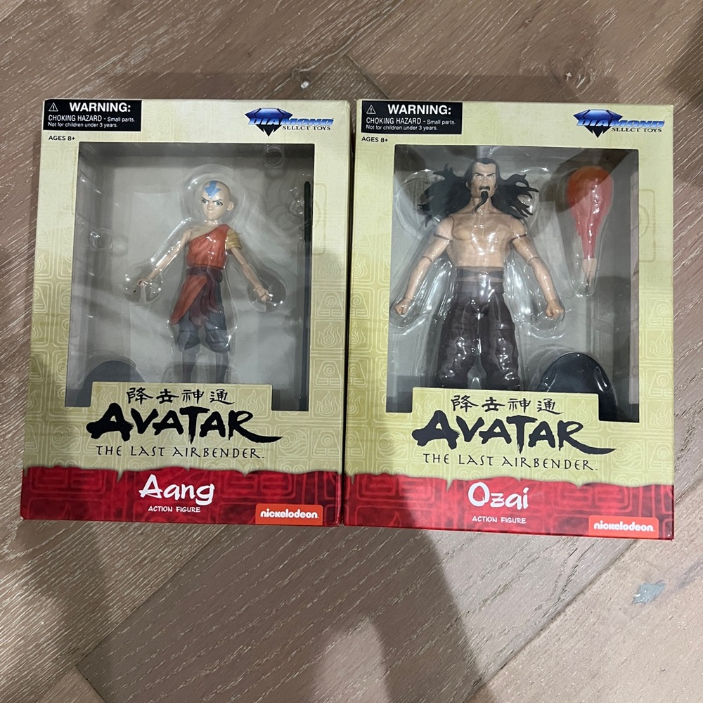 Avatar The Last Airbender Aang and Ozai Action Figures set of 2